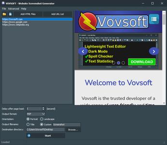 VovSoft Website Screenshot Generator 1.5 (x64) Portable