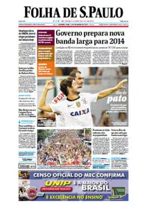 Jornal Folha de São Paulo - 4 de fevereiro de 2013 - Segunda