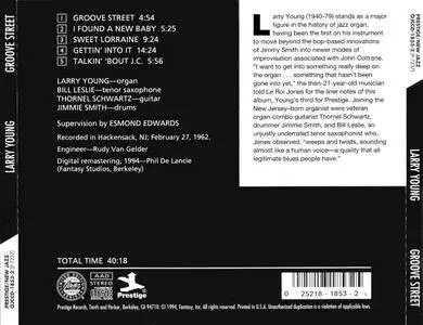 Larry Young - Groove Street (1962) {Prestige New Jazz OJCCD-1853-2 rel 1994}