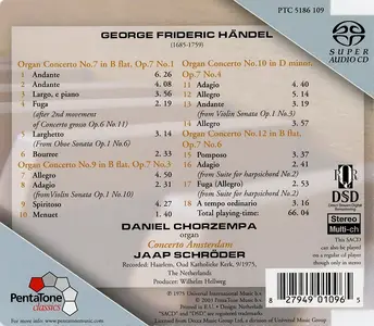 Daniel Chorzempa, Jaap Schröder, Concerto Amsterdam - George Frideric Handel: Organ Concertos Vol. 3 (2003)