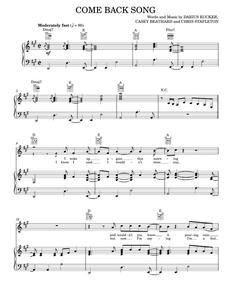 Come back song - Darius Rucker (Piano-Vocal-Guitar)