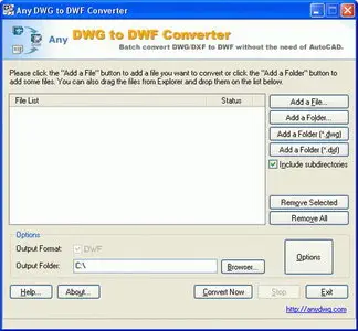 Any DWG to DWF Converter 2008.0.0.0 Portable