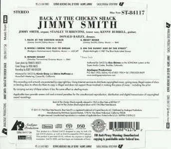 The Incredible Jimmy Smith - Back At The Chicken Shack (1960/2011)