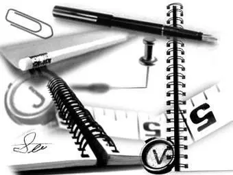 office objects Photoshop brushes