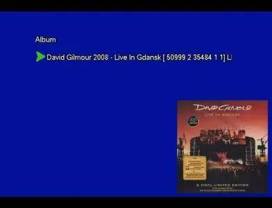 David Gilmour - Live In Gdansk (2008) [5LP, Vinyl Rip 16/44 & mp3-320 + DVD]