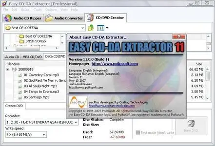 Portable EASY CD-DA Extractor Pro 11.0.0.1