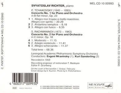 Sviatoslav Richter - Tchaikovsky, Rachmaninov: Piano Concertos (1994)