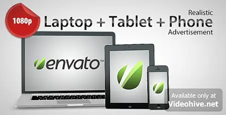 Laptop + Tablet + Phone Advertisement - Project for After Effects (VideoHive)
