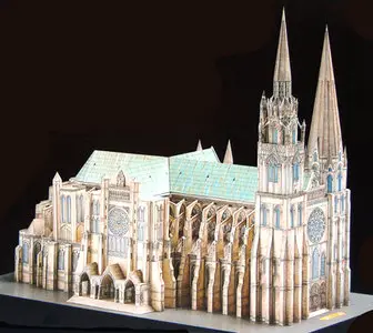Detailed Architectural Paper Model (N°24)