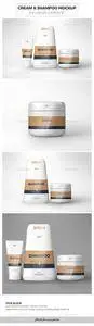 GR - Cream & Sahmpoo Cosmetic Mockups 21675620