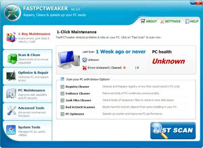 FastPCTweaker 2.5.0.1