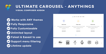 CodeCanyon - Ultimate Carousel v1.1 - Carousel anythings Visual Composer Addon - 20679298