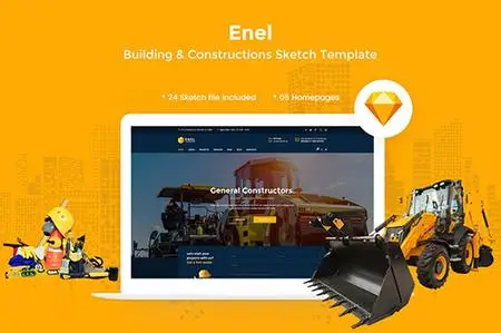 Enel - Construction & Building Sketch Template