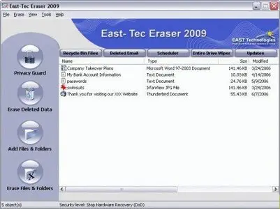 Portable East-Tec Eraser 2009 9.0.0.10