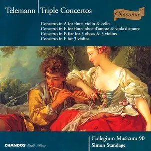 Telemann - Triple Concertos (Simon Standage) (1995)