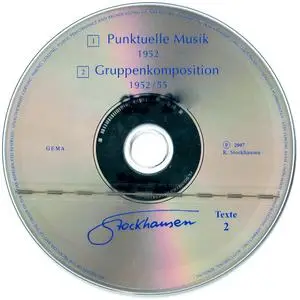 Karlheinz Stockhausen - Text-CD 2 - Punktuelle Musik 1952 & Gruppen-Komposition 1952-55 (2007) {Stockhausen-Verlag T-CD 2}