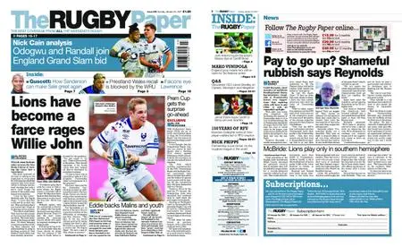 The Rugby Paper – January 24, 2021