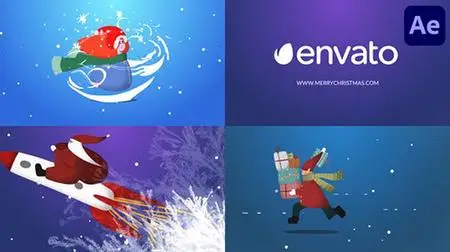 Cartoon Christmas Logo Pack for After Effects 35348351