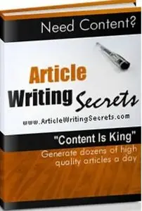 Article Writing Secrets - Generate Dozens Of High Quality Articles A Day! 