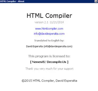 HTML Compiler 2.1 DC 21.11.2014