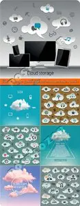 Cloud storage with different communication vector