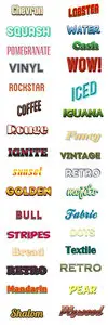 PSD Text Styles Set 2