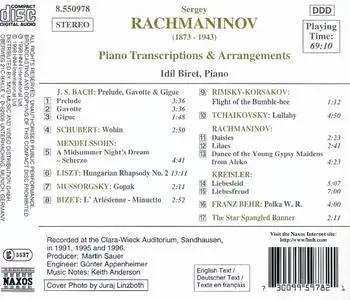 Idil Biret - Rachmaninov: Piano Transcriptions and Arrangements (1998)