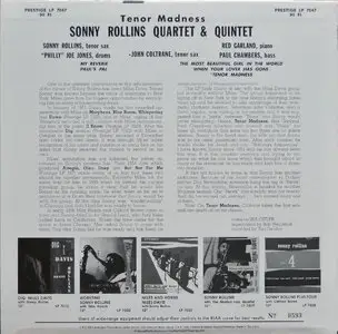 Sonny Rollins - Tenor Madness (1956) [24-96] {2013 Analogue Productions LP}