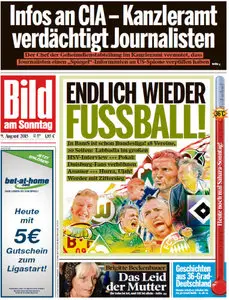 Bild Zeitung vom 09 August 2015