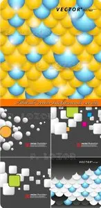 Abstract vector backgrounds set 099