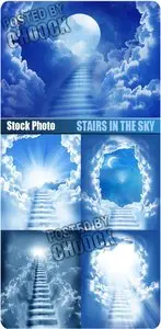 Stairs in the sky - Stock Photo