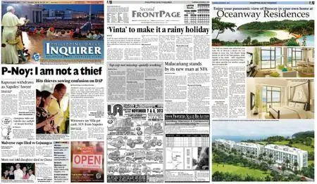 Philippine Daily Inquirer – October 31, 2013