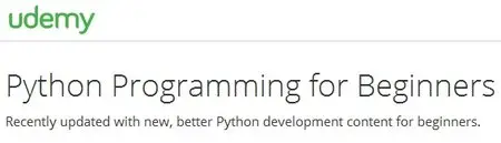 Python Programming for Beginners