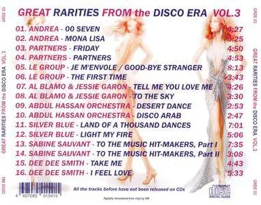VA - Great Rarities From The Disco Era Vol. 3 (2018)