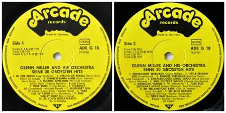 Glenn Miller - Seine 20 Grössten Hits (vinyl rip) (1975) {Arcade}