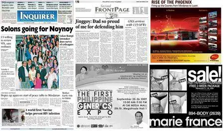 Philippine Daily Inquirer – September 25, 2009