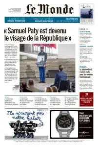 Le Monde du Vendredi 23 Octobre 2020