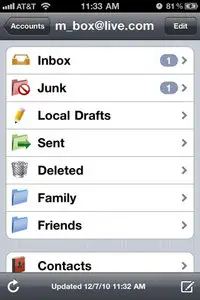 mBoxMail - Hotmail with Push v4.0.2 iPhone-iPodtouch