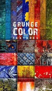 Colored grunge textures