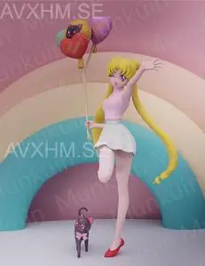 Usagi flowers and ballons