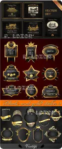Black and gold sticker 2