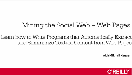 Mining the Social Web - Web Pages