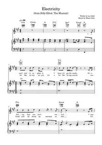 Electricity - Billy Elliot Musical, Elton John (Piano-Vocal-Guitar)