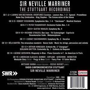 Sir Neville Marriner / SWR Stuttgart Radio Symphony Orchestra - The Stuttgart Recordings (2018) (15 CDs Set)