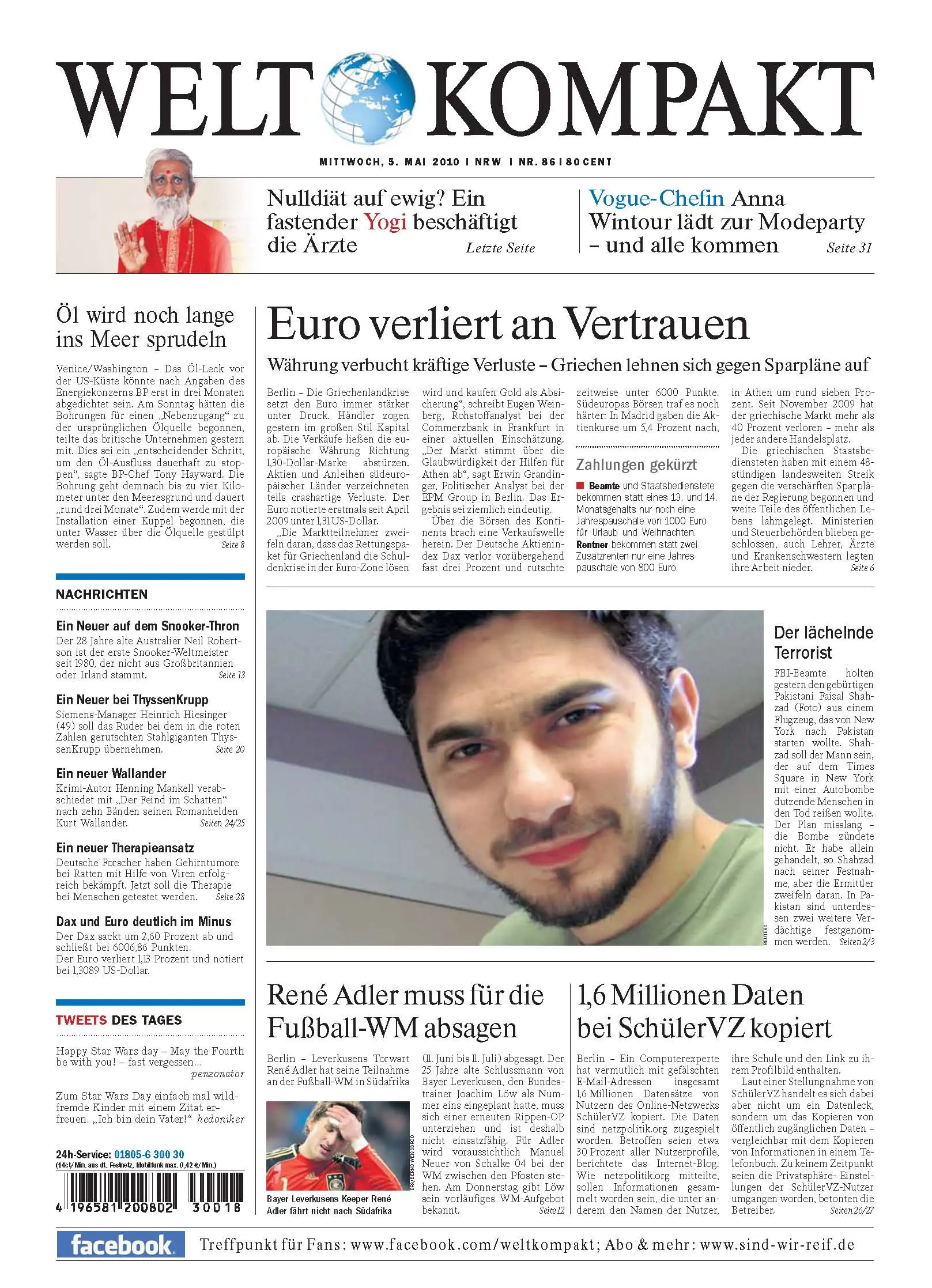 Die Welt kompakt vom 5. Mai 2010