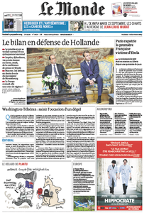 Le Monde du Vendredi, 19. Septembre 2014