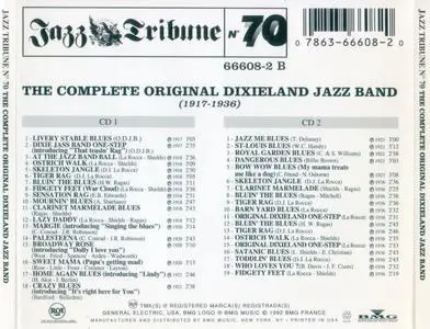 Original Dixieland Jazz Band - The Complete Original Dixieland Jazz Band (1917-1936) {2CD Set RCA--BMG 66608-2 rel 1992}