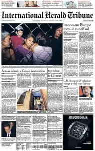International Herald Tribune from Thursday, 16. February 2012