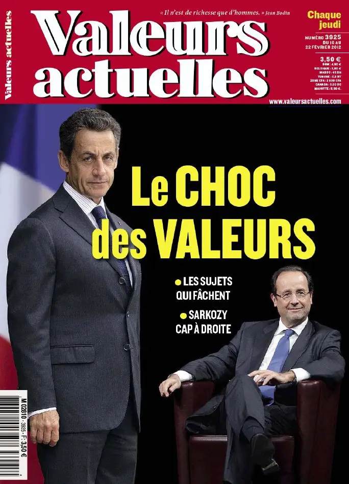 Valeurs Actuelles 3925 - 16 au 22 Février 2012
