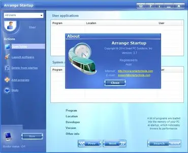Smart PC Solutions Arrange Startup 3.7 DC 20.08.2014